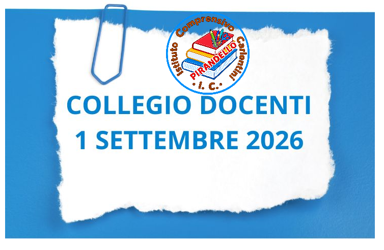 Convocazione Collegio dei docenti- 1 settembre 2026